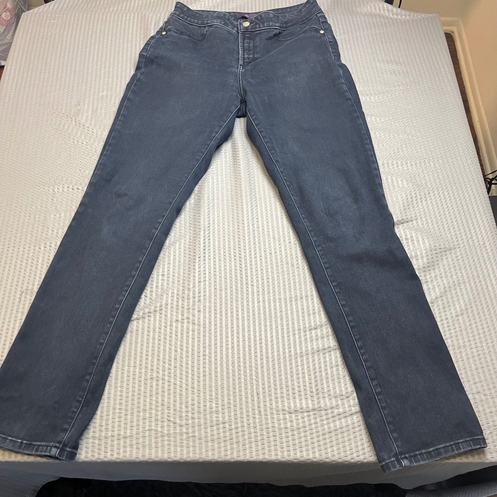 NYDJ Womens Size 8 Jeans Straight Leg Dark Wash Denim Pants